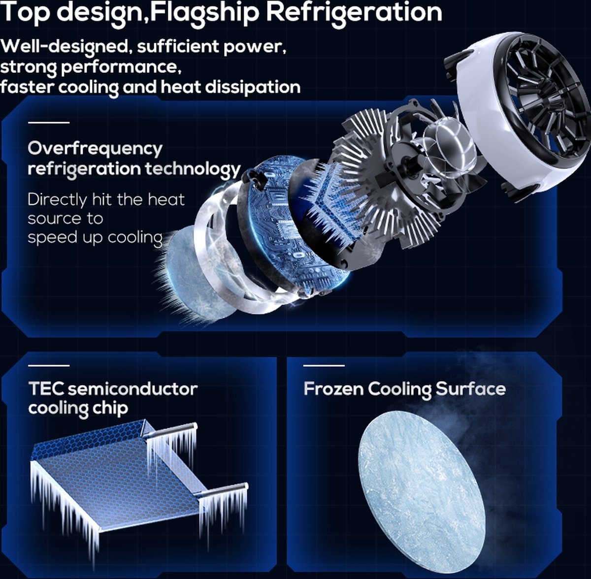 15W Magnetishe Draadloze Oplader met Koelventilator Cooling Fan Snelladen Fast charging & Overhittingsbescherming
