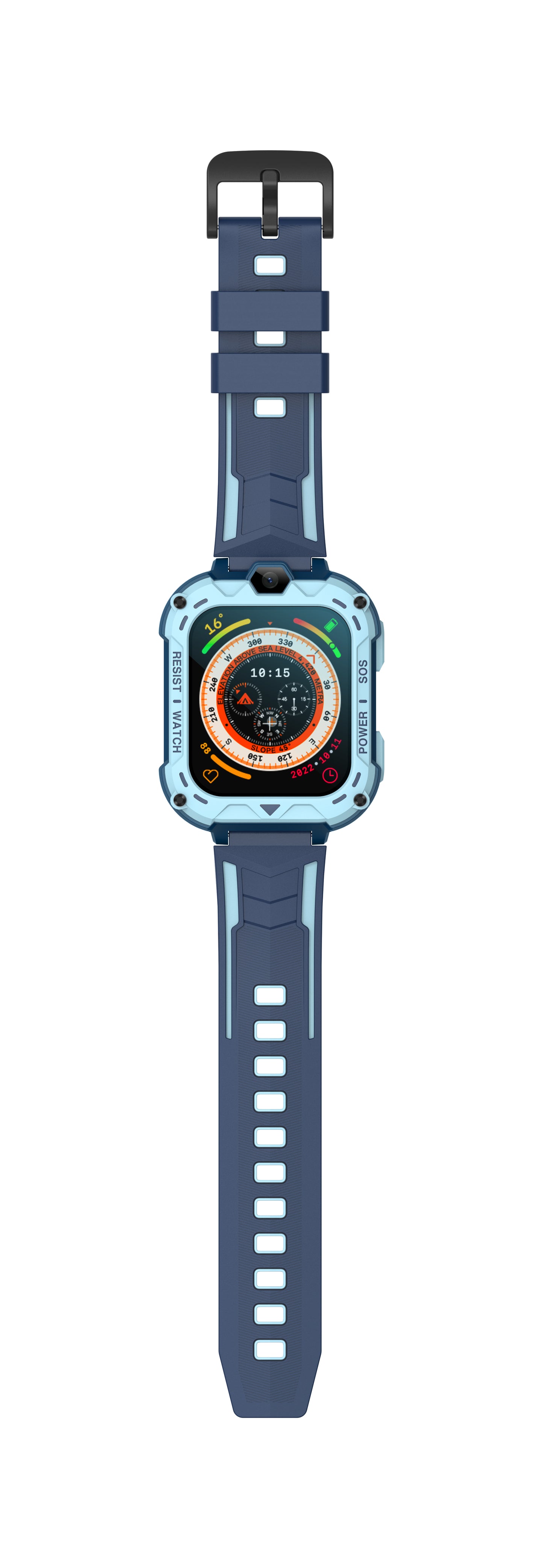 De Robuuste GPS 4G Smartwatch voor Kinderen – Video Bellen, Gebeld Worden, Nauwkeurige Locatiebepaling, Veilige Zones en SOS-functie met Simkaart