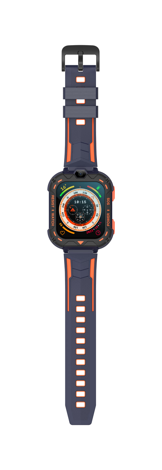 De Robuuste GPS 4G Smartwatch voor Kinderen – Video Bellen, Gebeld Worden, Nauwkeurige Locatiebepaling, Veilige Zones en SOS-functie met Simkaart