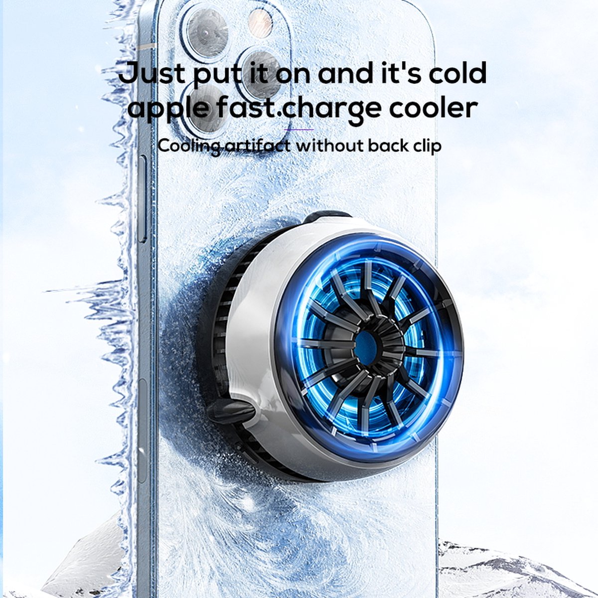 15W Magnetishe Draadloze Oplader met Koelventilator Cooling Fan Snelladen Fast charging & Overhittingsbescherming